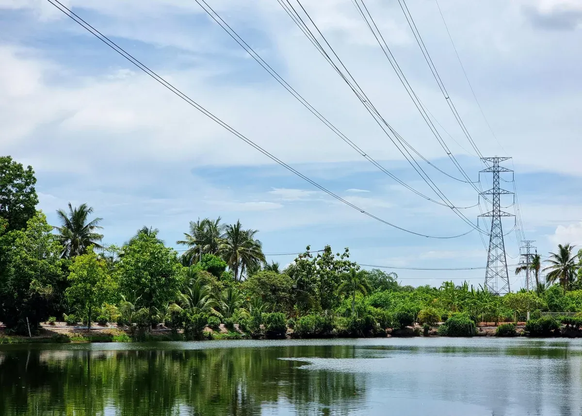 A community receives reliable electricity service.