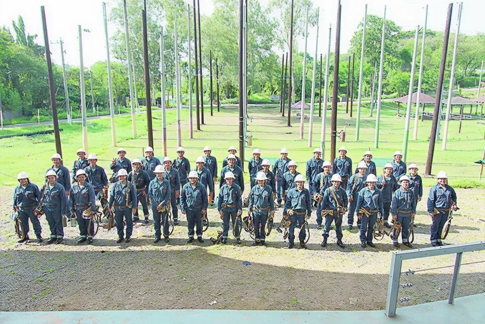 Meralco employees participate in an inclusive workplace program.