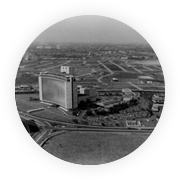 An aerial view of the Meralco headquarters.