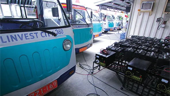 Lunvest passenger vehicles and electric equipment.