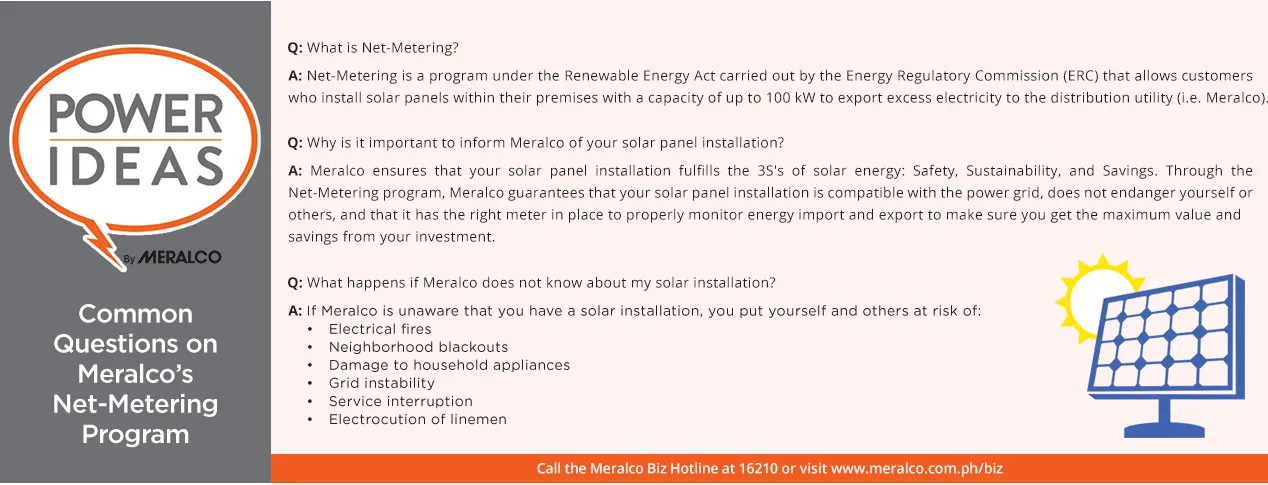 Power Ideas infographic explaining Net Metering.