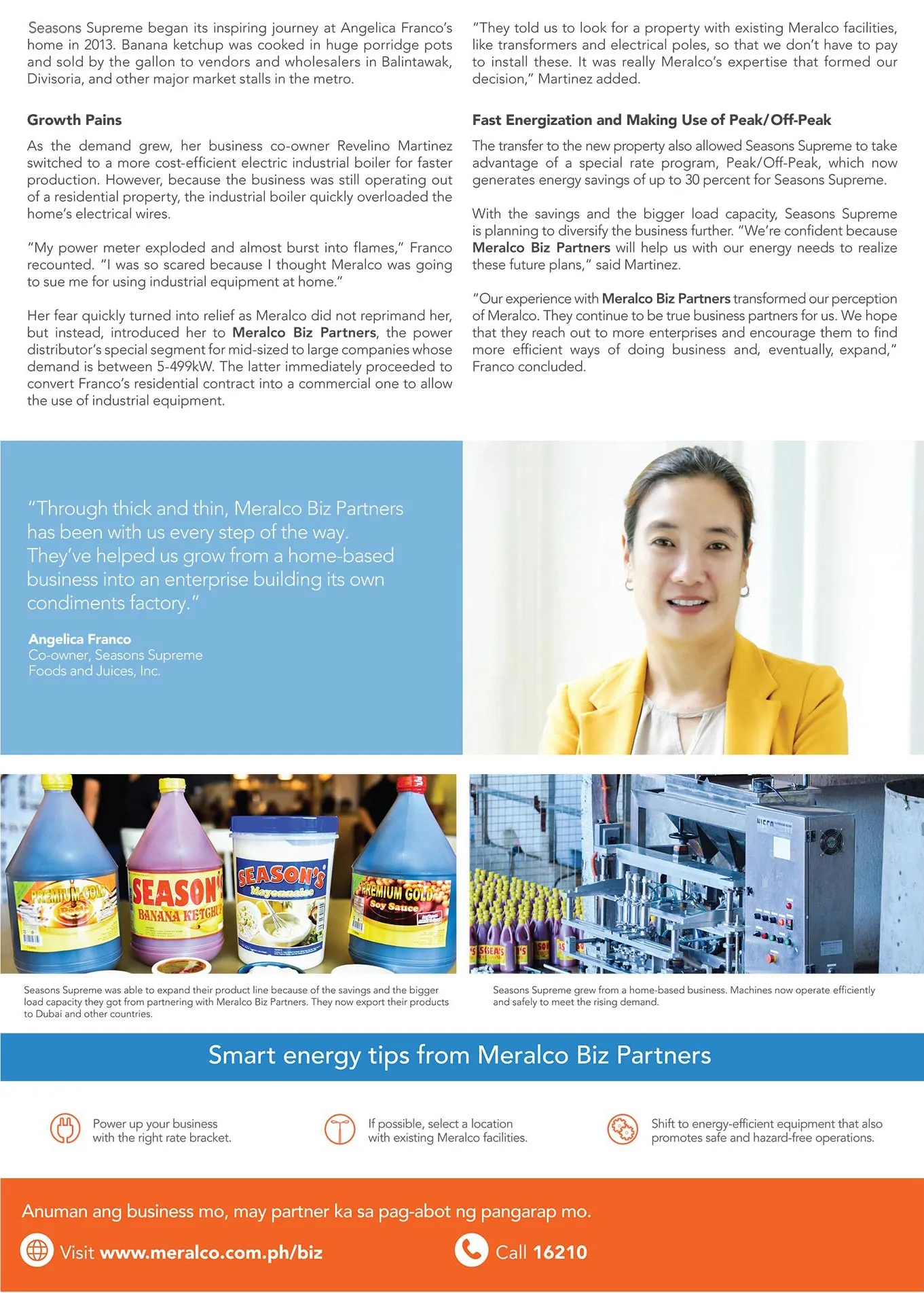 Original illustrated article about the growth of a home-based condiments business.