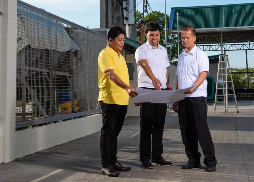Farmrich Foods and Meralco representatives.