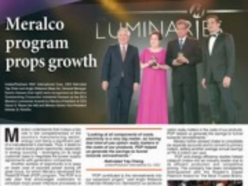 Meralco program props growth