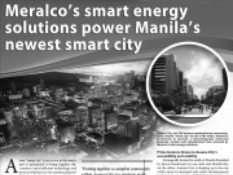 Meralco's smart energy solutions power Manila's newest smart city