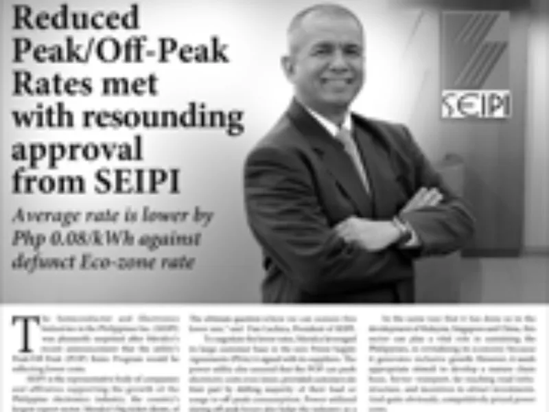 Reduced Peak/ Off-Peak Rates met with rounding approval from SEIPI