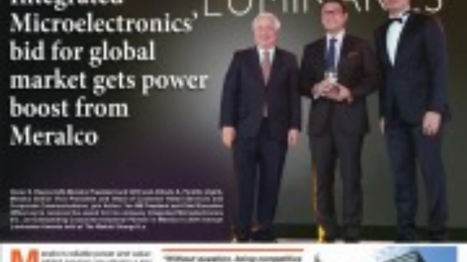 Integrated Microelectronics' bid for global market gets power boost from Meralco