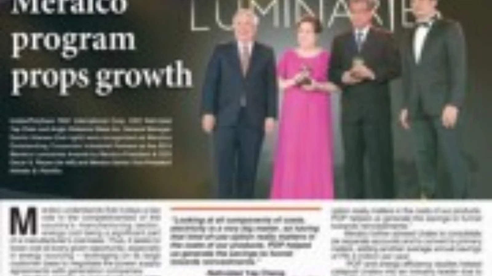 Meralco program props growth