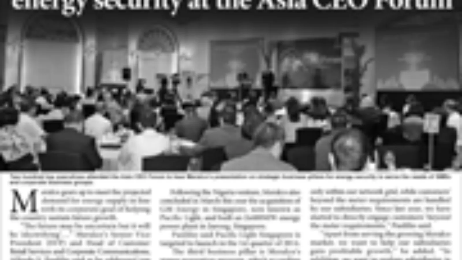 Meralco presents 5 strategic pillars for energy security at the Asia CEO Forum