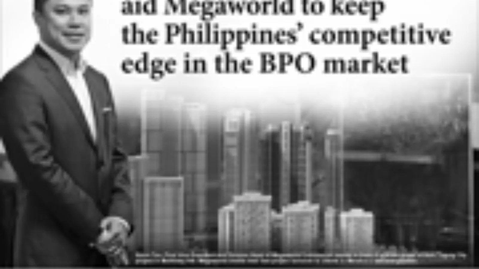 Meralco business solutions aid Megaworld to keep the Philippines' competitive edge in the BPO market