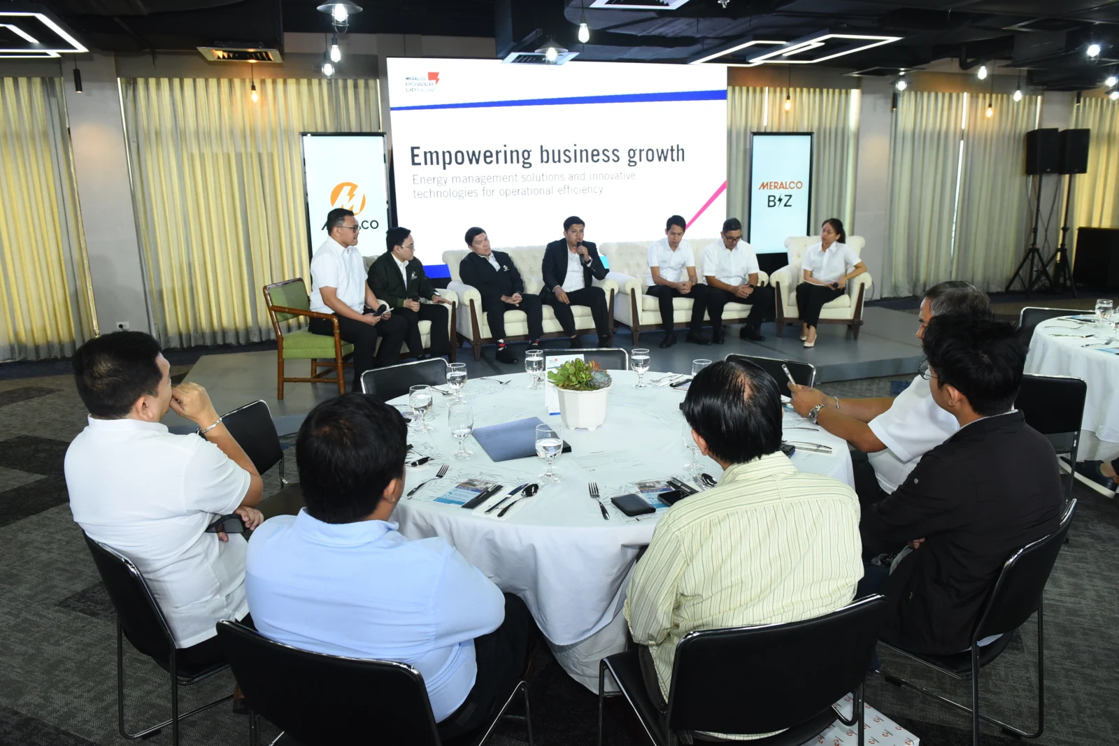 Business customers attending a Power Up forum.