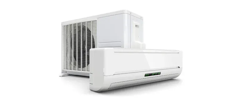 An inverter split-type air conditioner with its outdoor unit