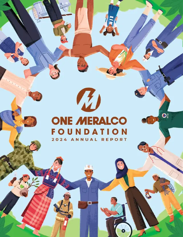 Cover of the One Meralco Foundation 2024 Annual Report.