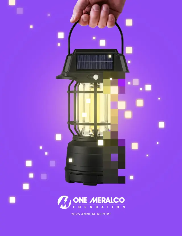 Cover of the One Meralco Foundation 2025 Annual Report.