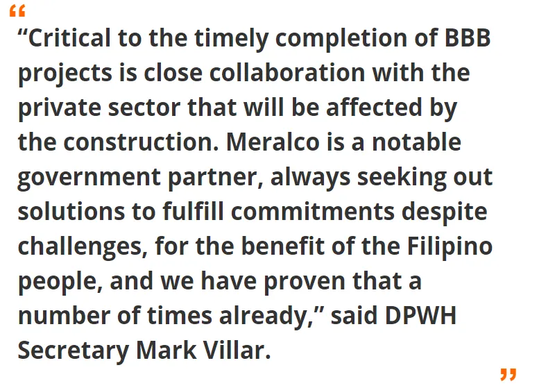 Mark Villar's statement on Meralco as a government partner
