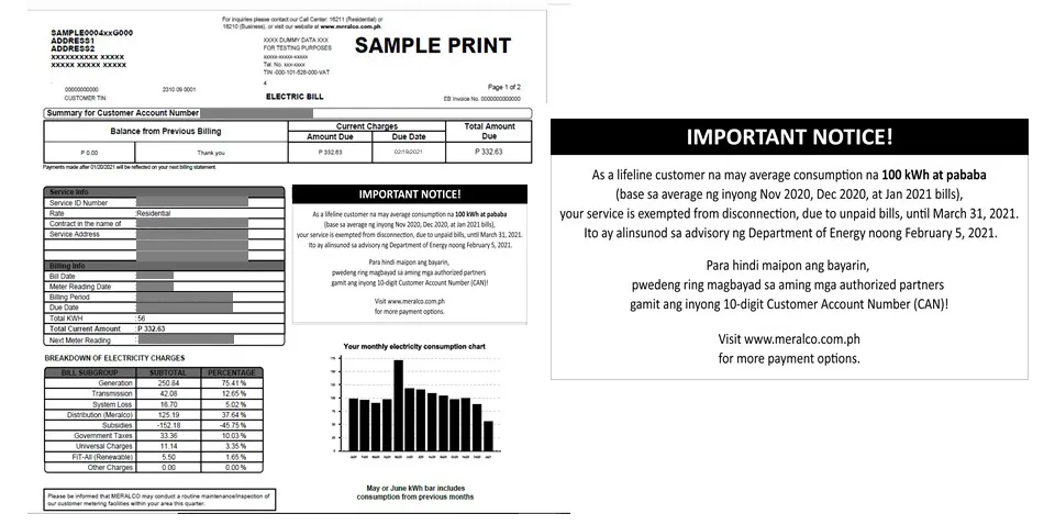 Billing Info - Important Notice