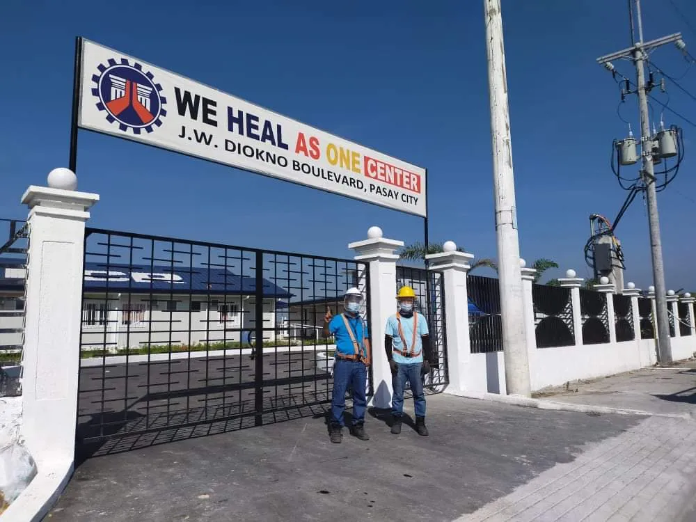 Meralco energizes the new COVID-19 treatment facility in Pasay