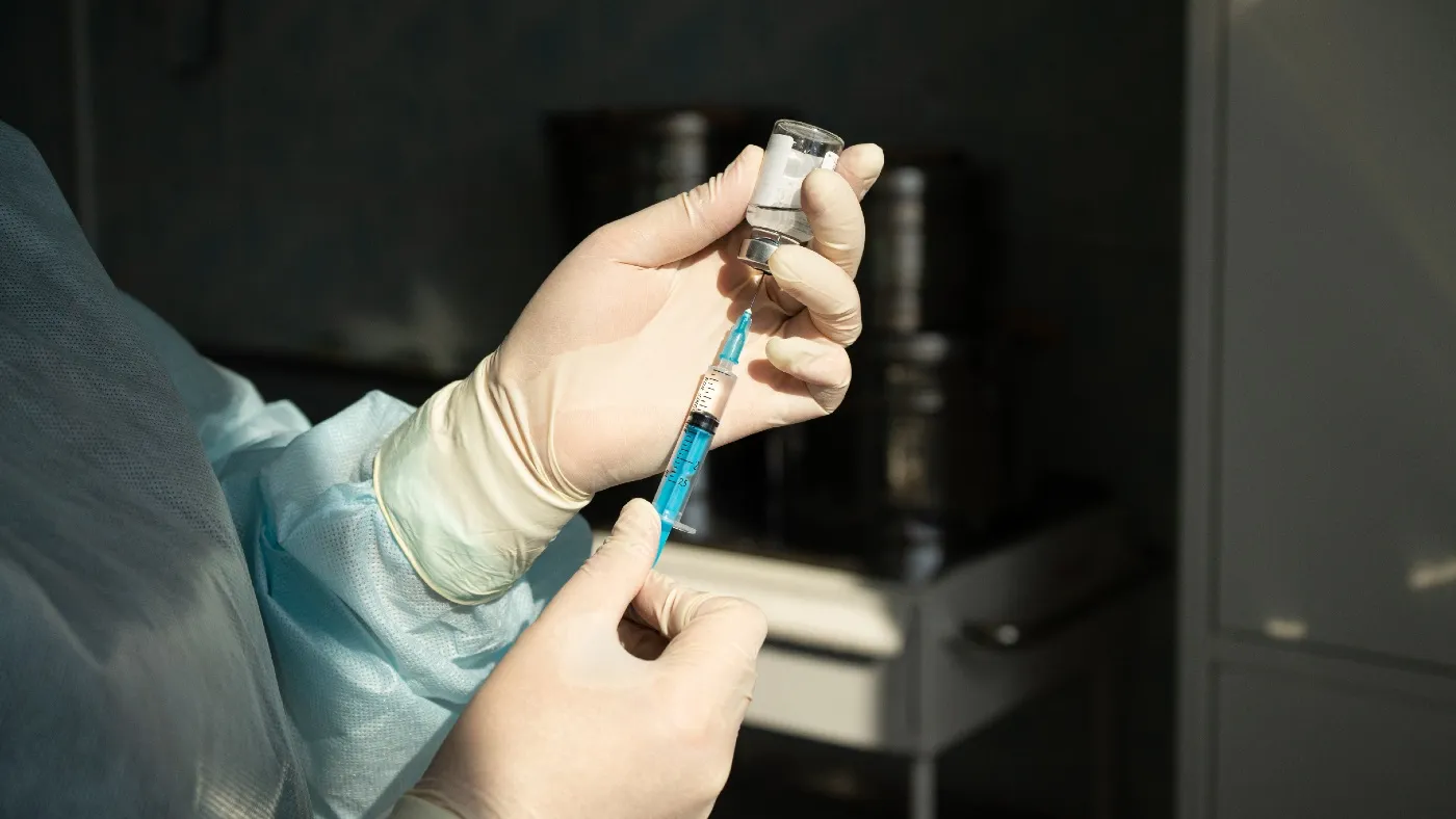 Vaccines being stored in cooling units