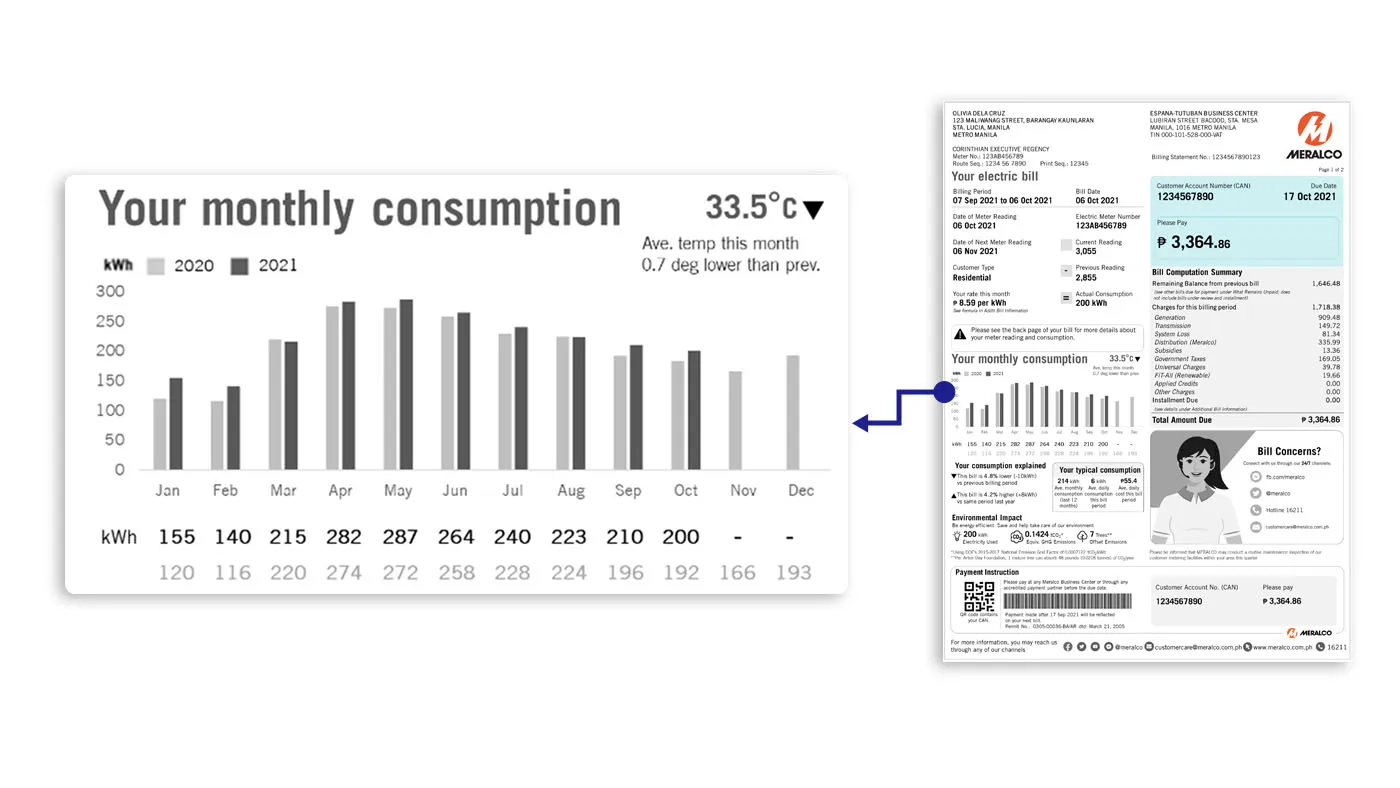 Monthly consumption