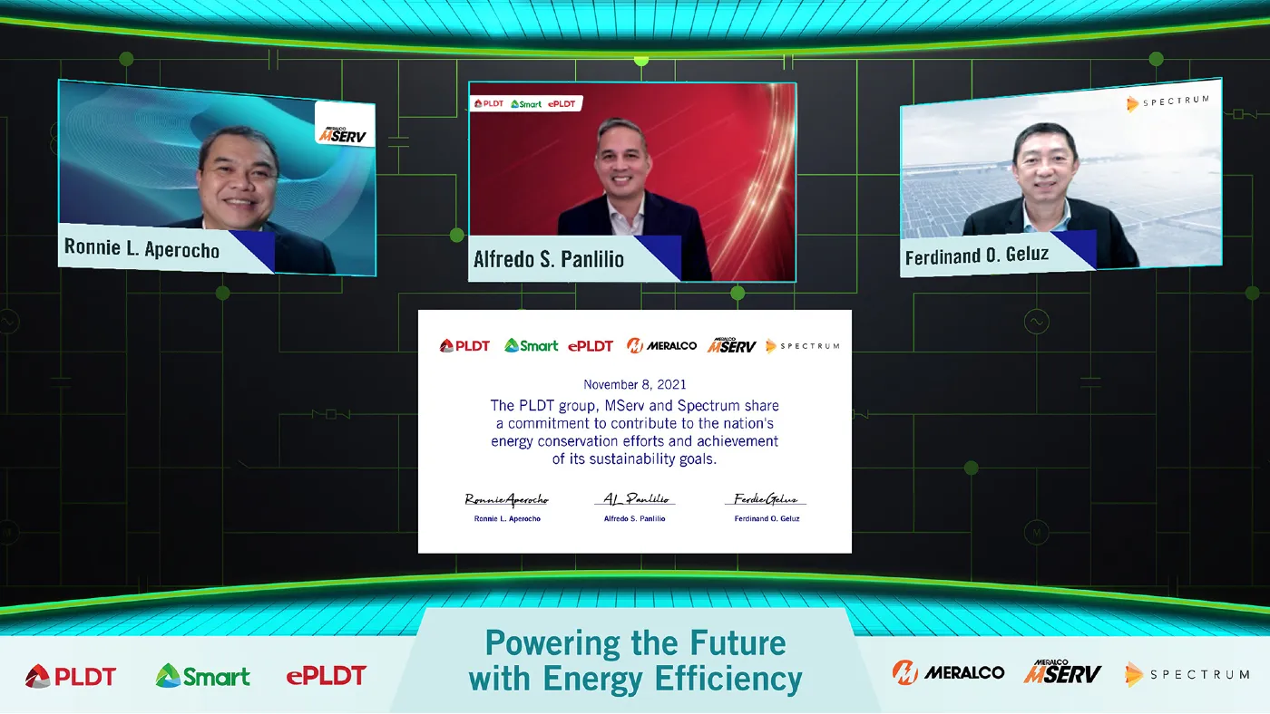 Virtual signing ceremony with Mserv, PLDT, and Spectrum