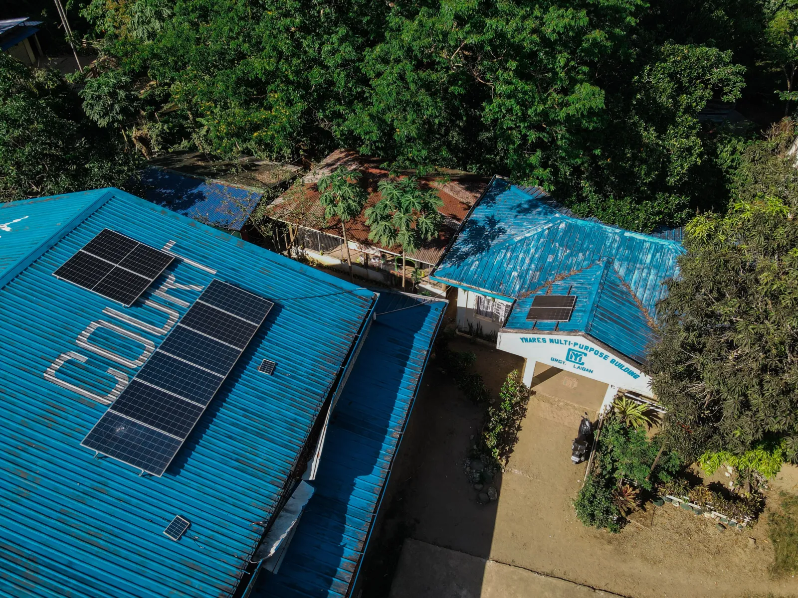 The health station in Barangay Laiban is more equipped to handle basic services with the help of solar power.