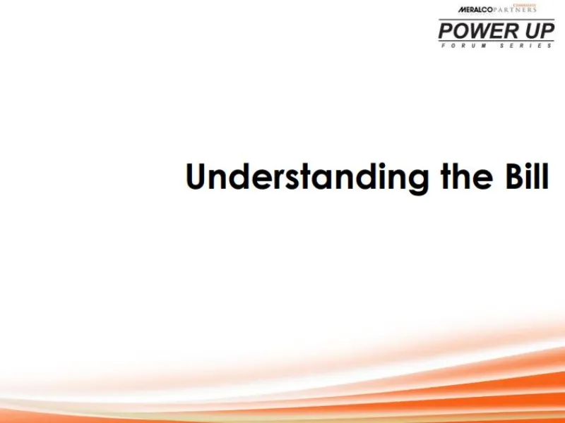 Understanding the Bill