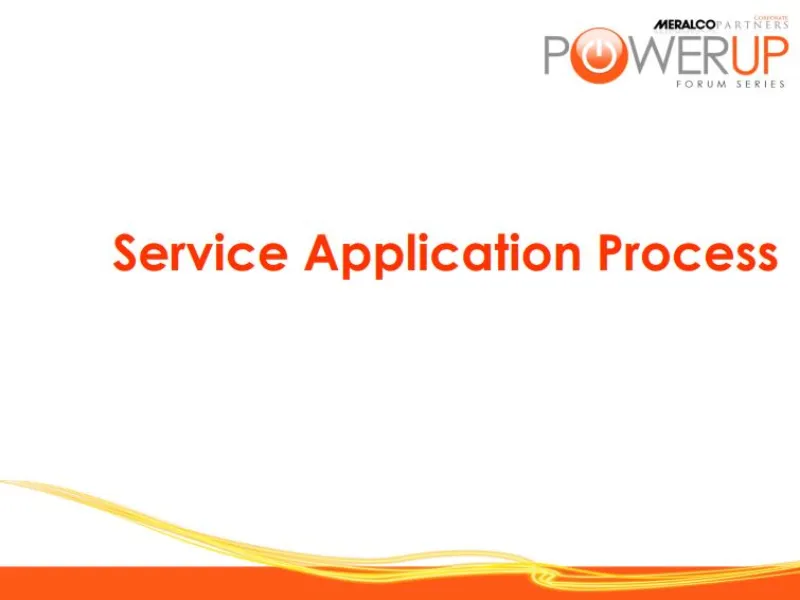 Service Application Process