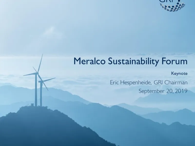 Sustainability Forum