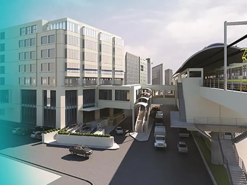 Architectural perspective of Sta. Lucia Business Center