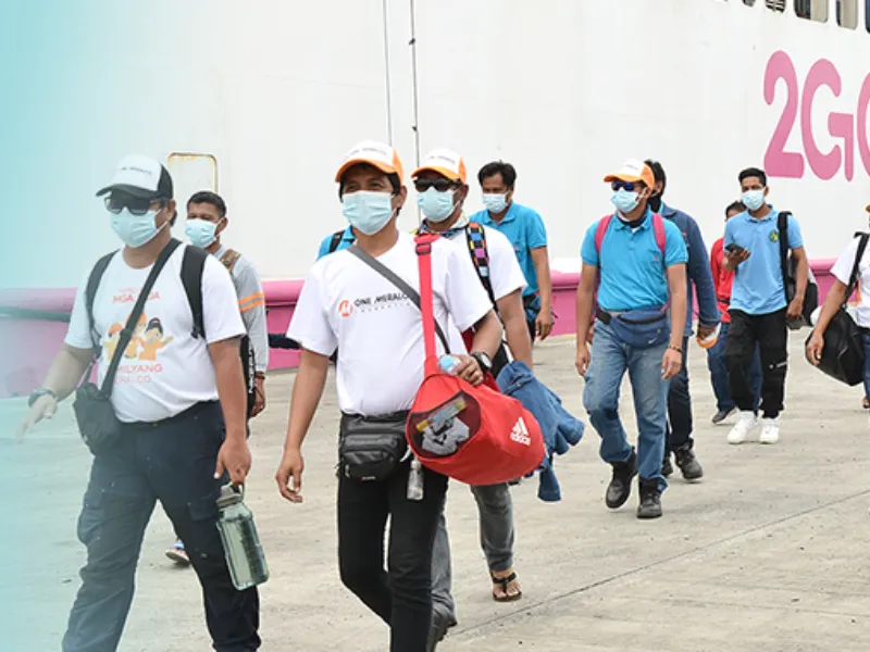 OdetteLinemen and engineers of Manila Electric Company arrive in Manila