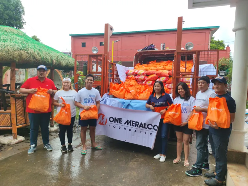 ONE MERALCO FOUNDATION BRINGS RELIEF TO VICTIMS OF SEVERE TROPICAL STORM KRISTINE IN BICOL REGION