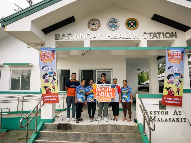 OMF Energizes Health Station in Polillio Island
