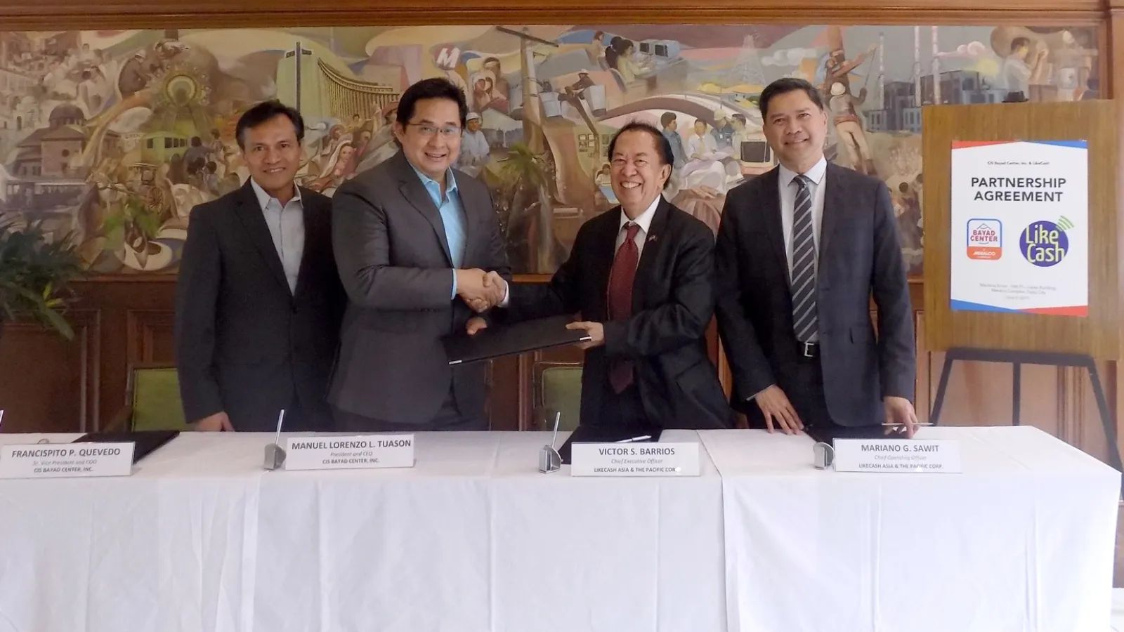 LikeCash partners with CIS Bayad Center, Inc.