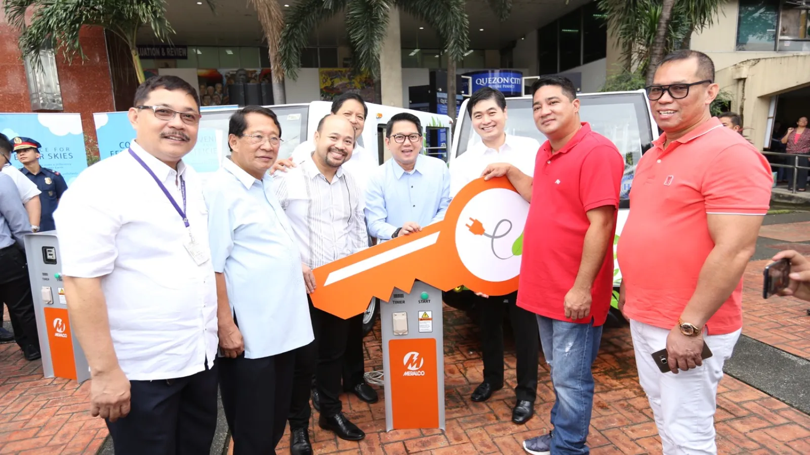 Meralco, MSERV turn over electric jeeps to Quezon City government