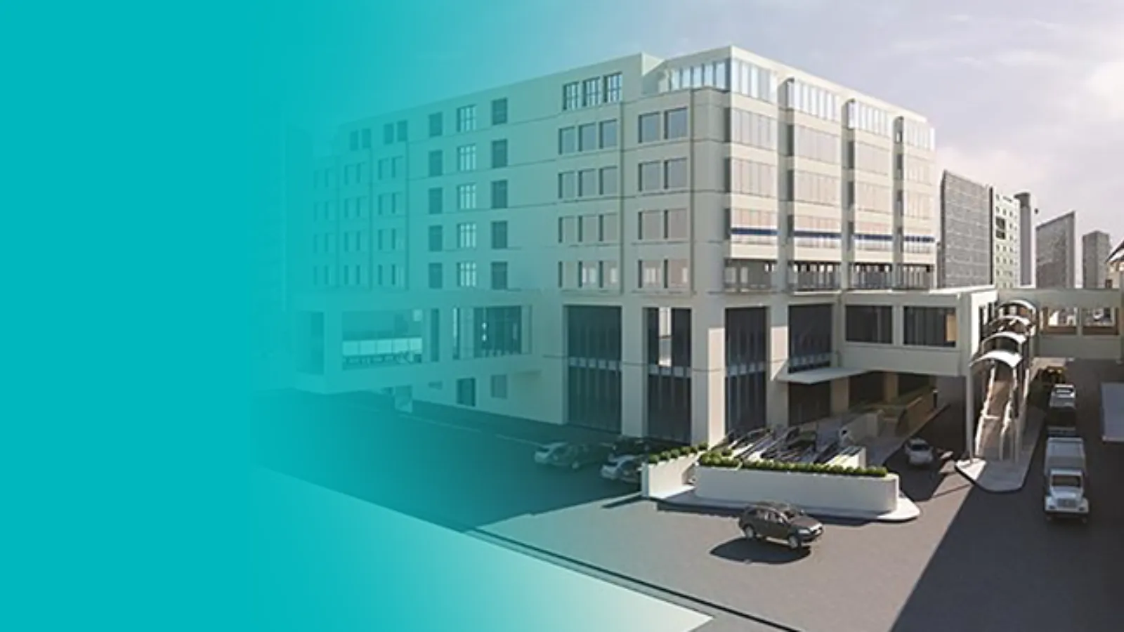 Architectural perspective of Sta. Lucia Business Center
