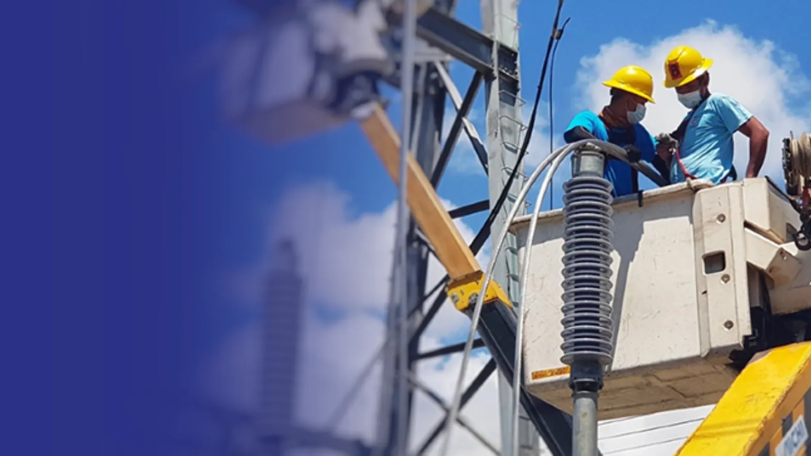 Meralco linemen work on industrial parks power grids