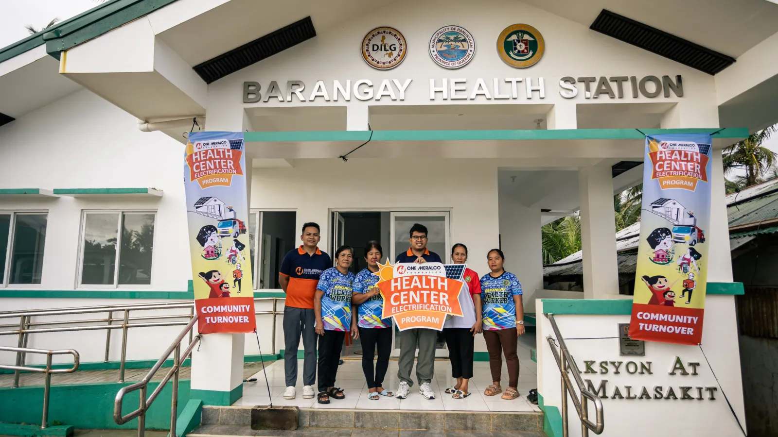 OMF Energizes Health Station in Polillio Island