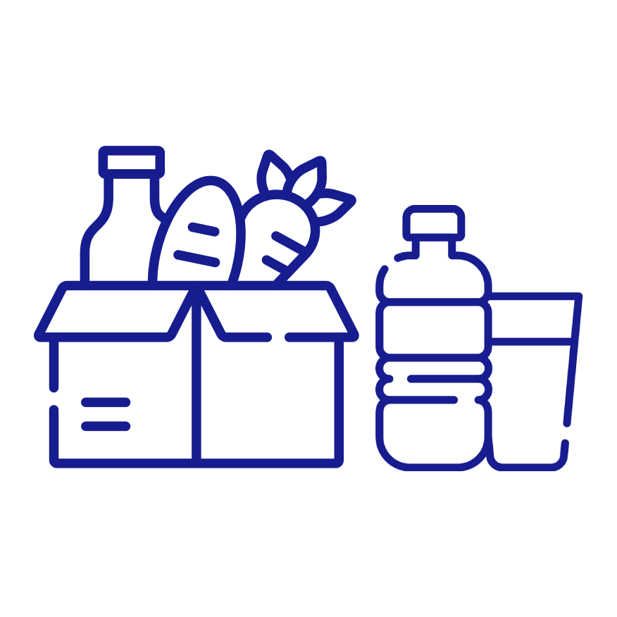 Store food and potable water