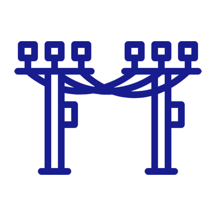 Repair and energize power lines in sections