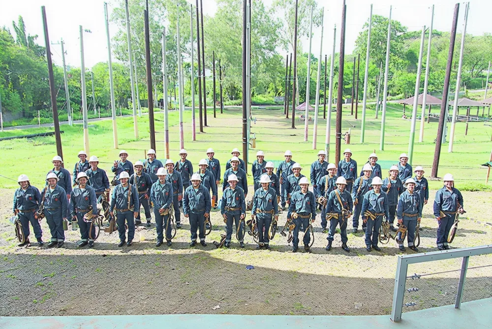 Meralco employees participate in an inclusive workplace program.