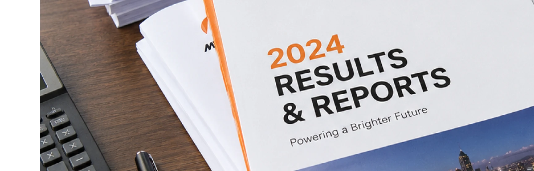 Financial reports and performance charts are arranged on an Investor Relations workspace.